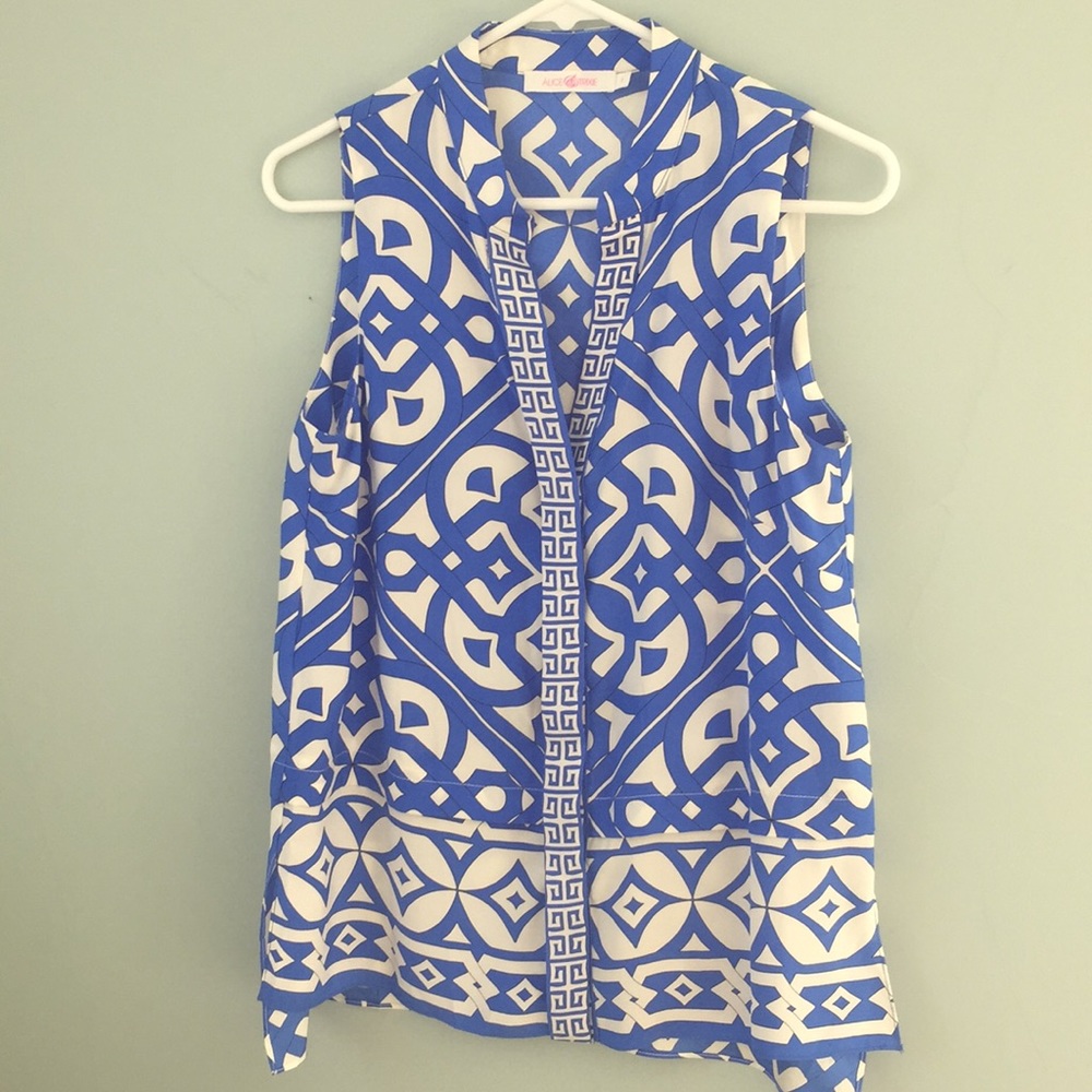 Alice and Trixie silk sleeveless blouse SMALL